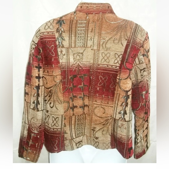 Dressbarn Womens Full Zip Fall Colors Corduroy Jacket size Medium - Picture 2 of 8